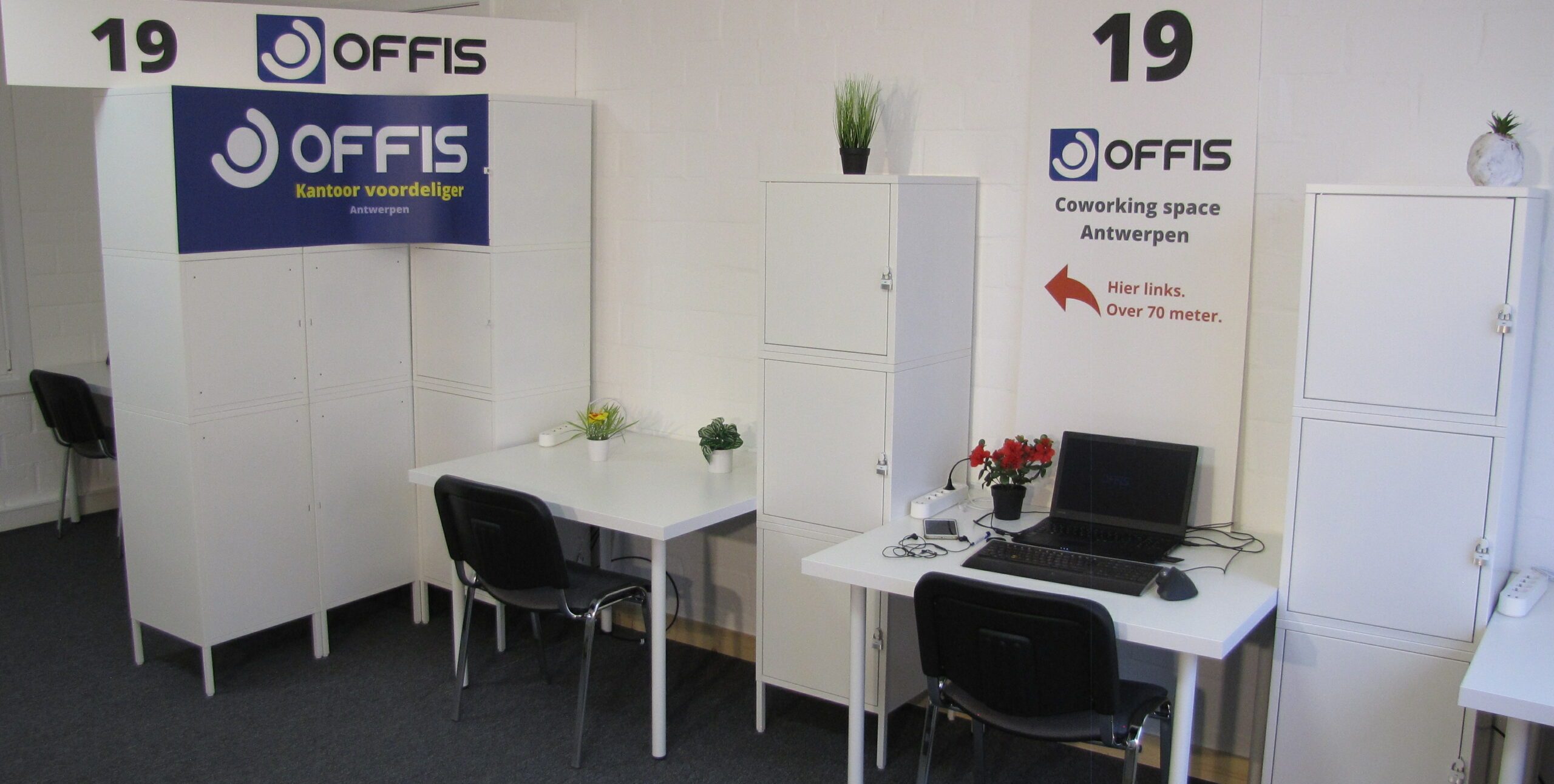 Werkplek bij business center offis in Antwerpen